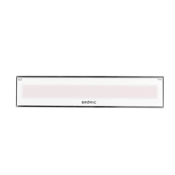 A Bromic patio heater that can be installed flush or recessed into a wall or ceiling