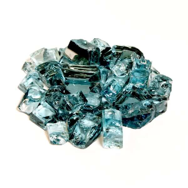 Adriatic Topaz fire pit glass